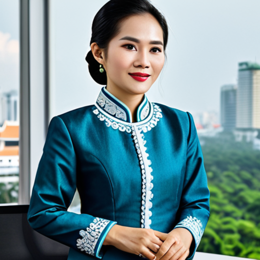 VR 재활치료의 데이터 수집 방법 - **

"A successful Vietnamese businesswoman in a tailored áo dài (traditional Vietnamese dress) in a ...