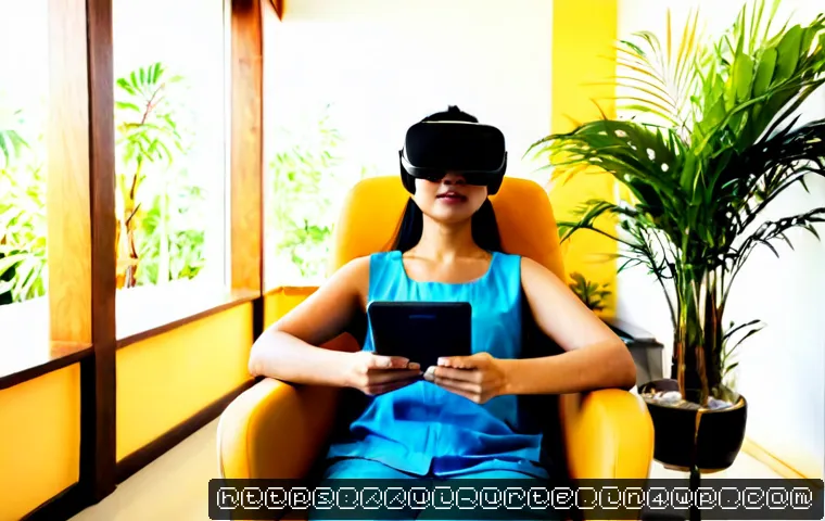 Home 17 정신 건강을 위한 가상현실 재활치료 - Photorealistic mental health rehabilitation session in a modern Vietnamese wellness clinic, Vietname...